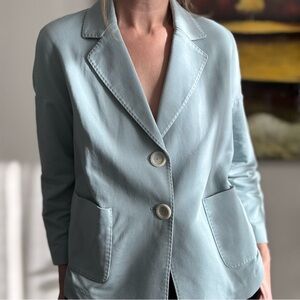 Circo Women's Sky Blue Boxy Blazer Sz M